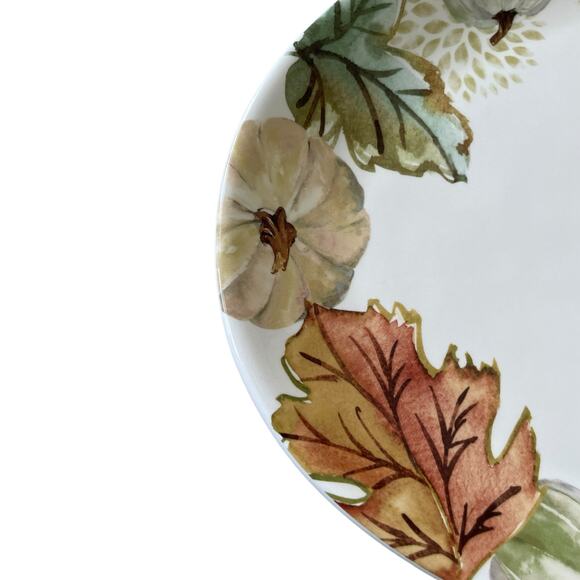 Potter's Studio Pumpkin Serving Platter 16x11 Ceramic Fall Thanksgiving NEW - Picture 10 of 15